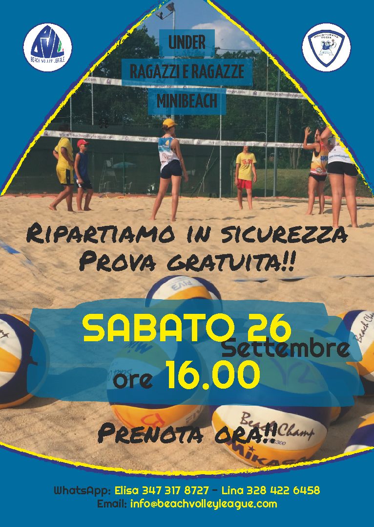 Under, Ragazze/i, MiniBeach PORTE APERTE 26/9
